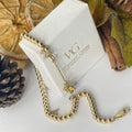 14K Gold Beaded Bracelet Diamond Initial Charm Handmade Jewelry