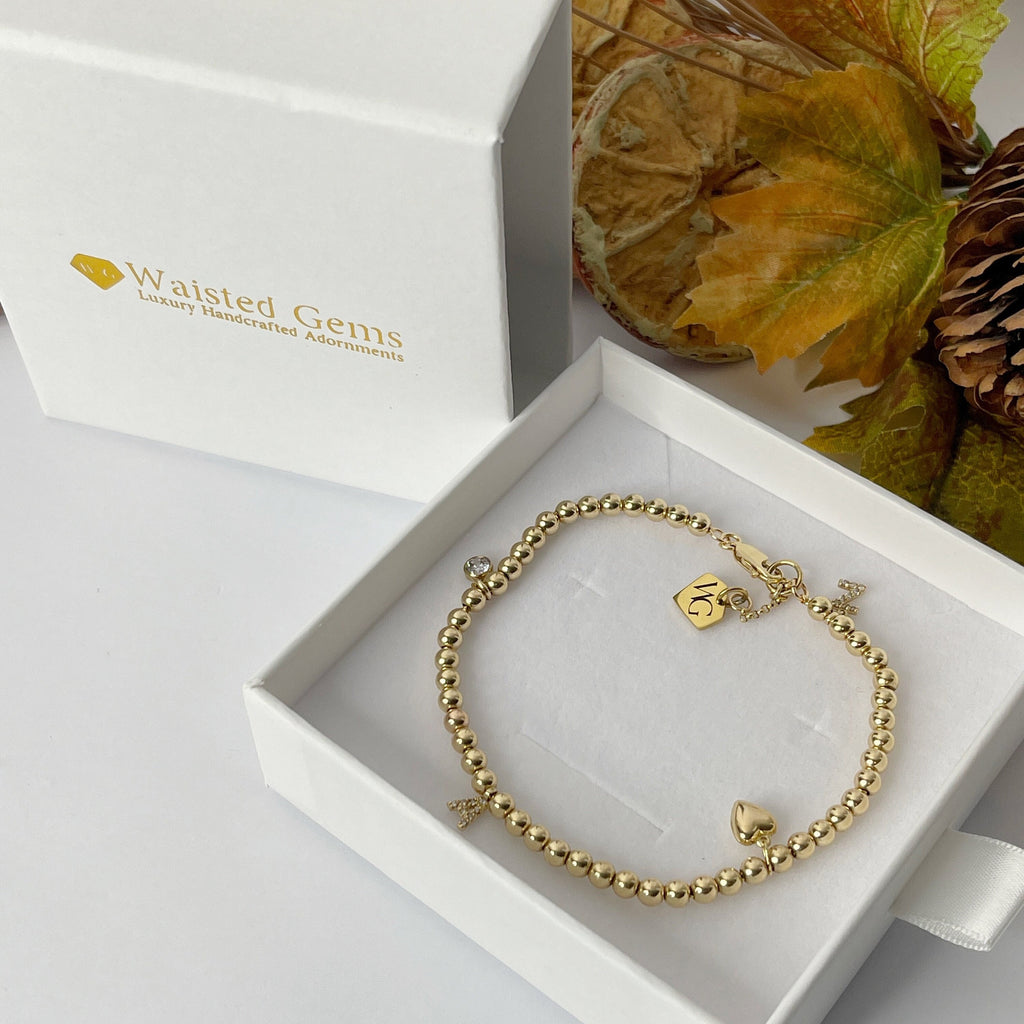 14k Gold Filled Bracelet – Initial Charm