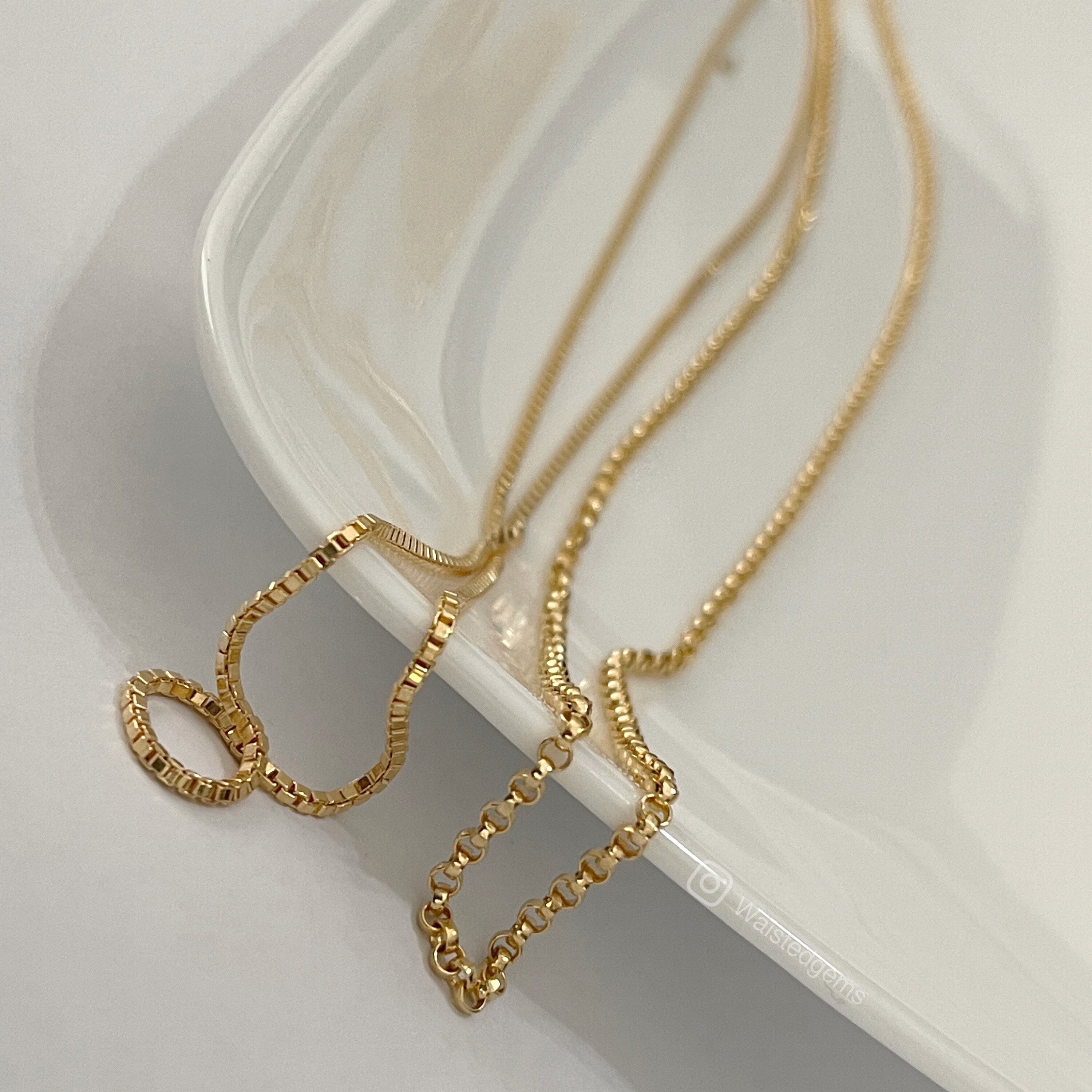 14k Gold Filled Waist Chain – Beaded Design