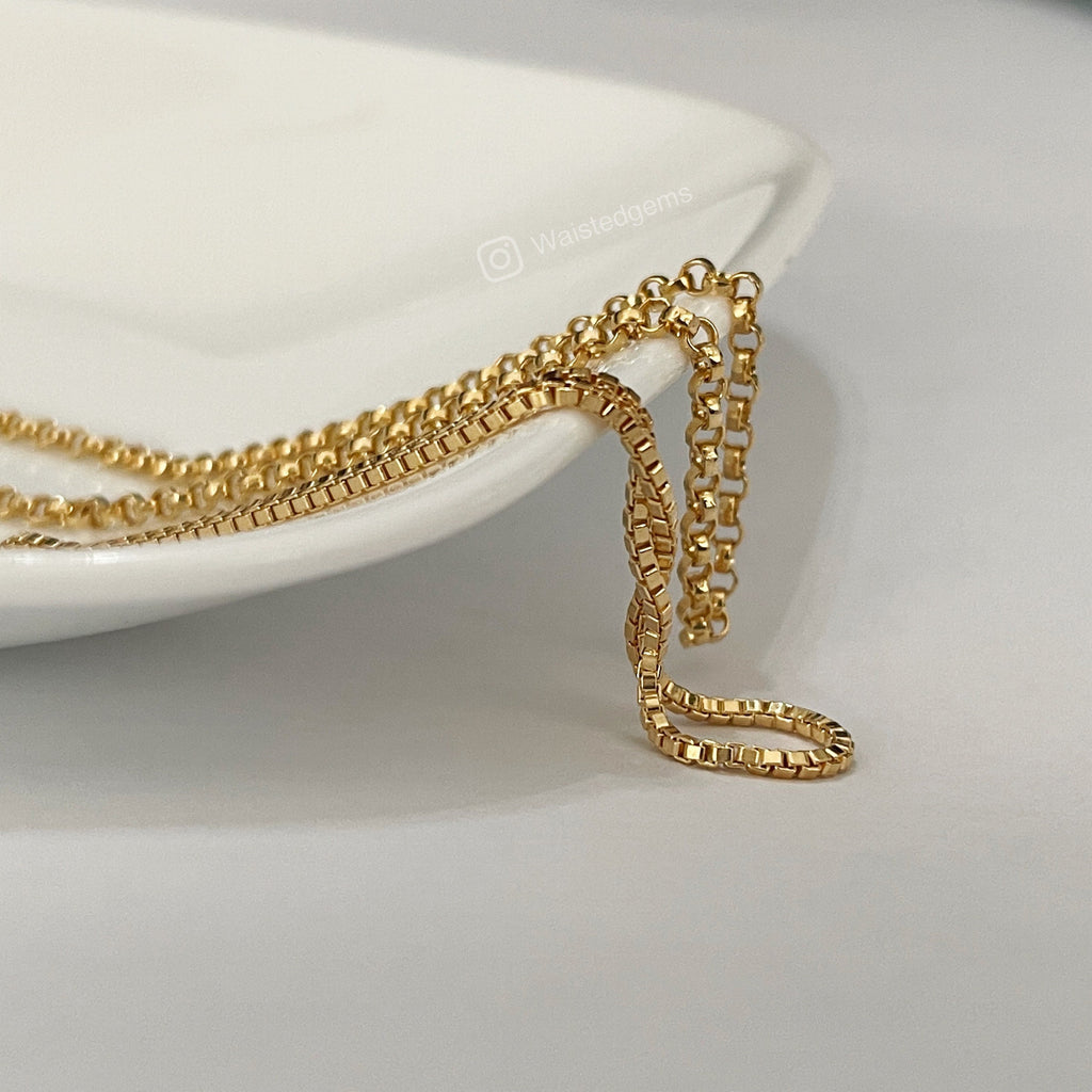 14k Gold Filled Waist Chain – Beaded Design