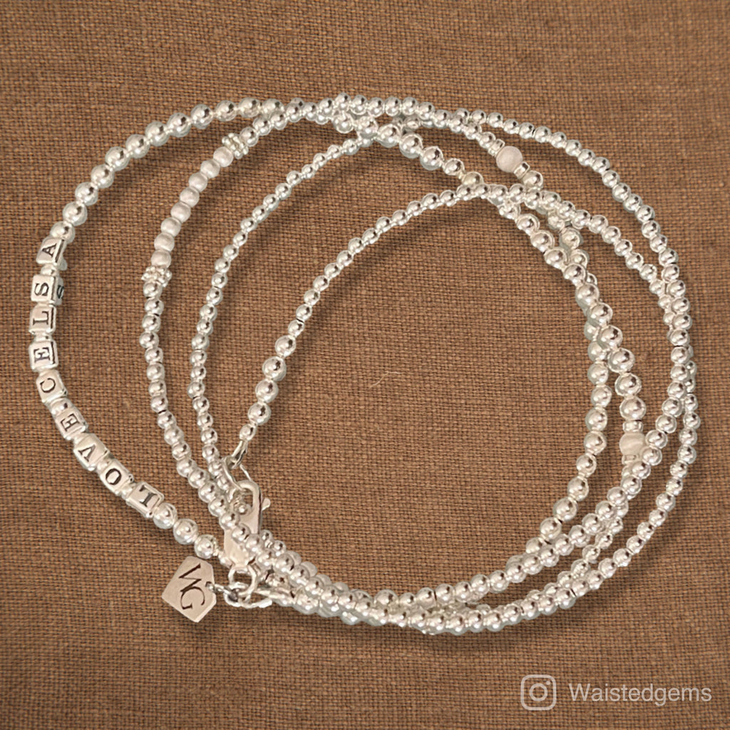 Sterling Silver Waist Beads – Plus Size Fit
