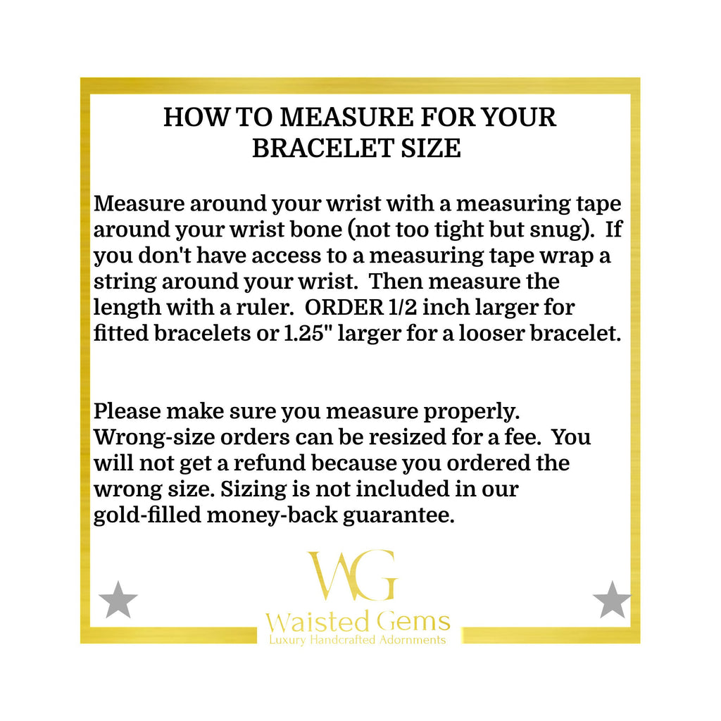 14k Solid Gold Beaded Name Bracelet