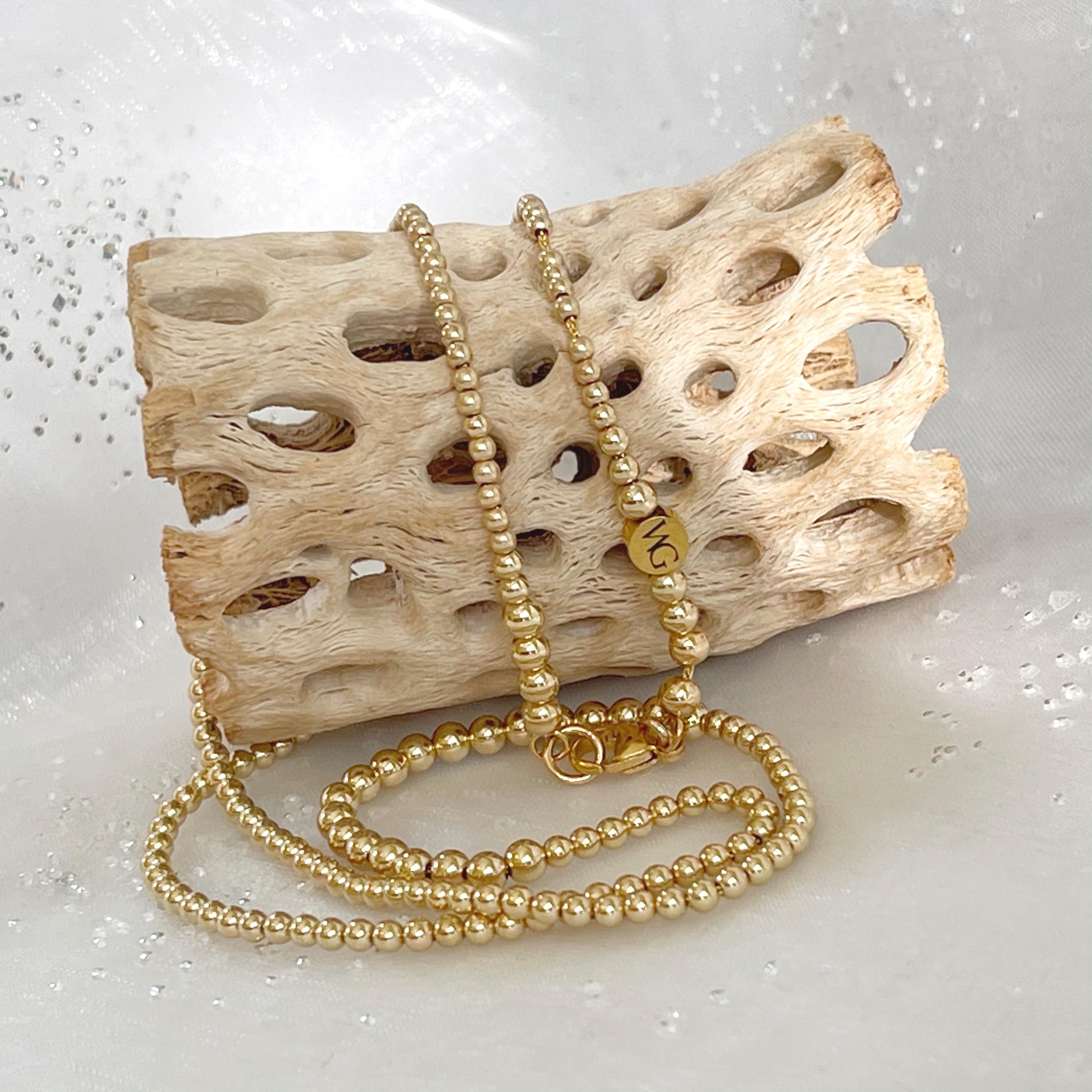 Dainty 14k Solid Gold Waist Beads