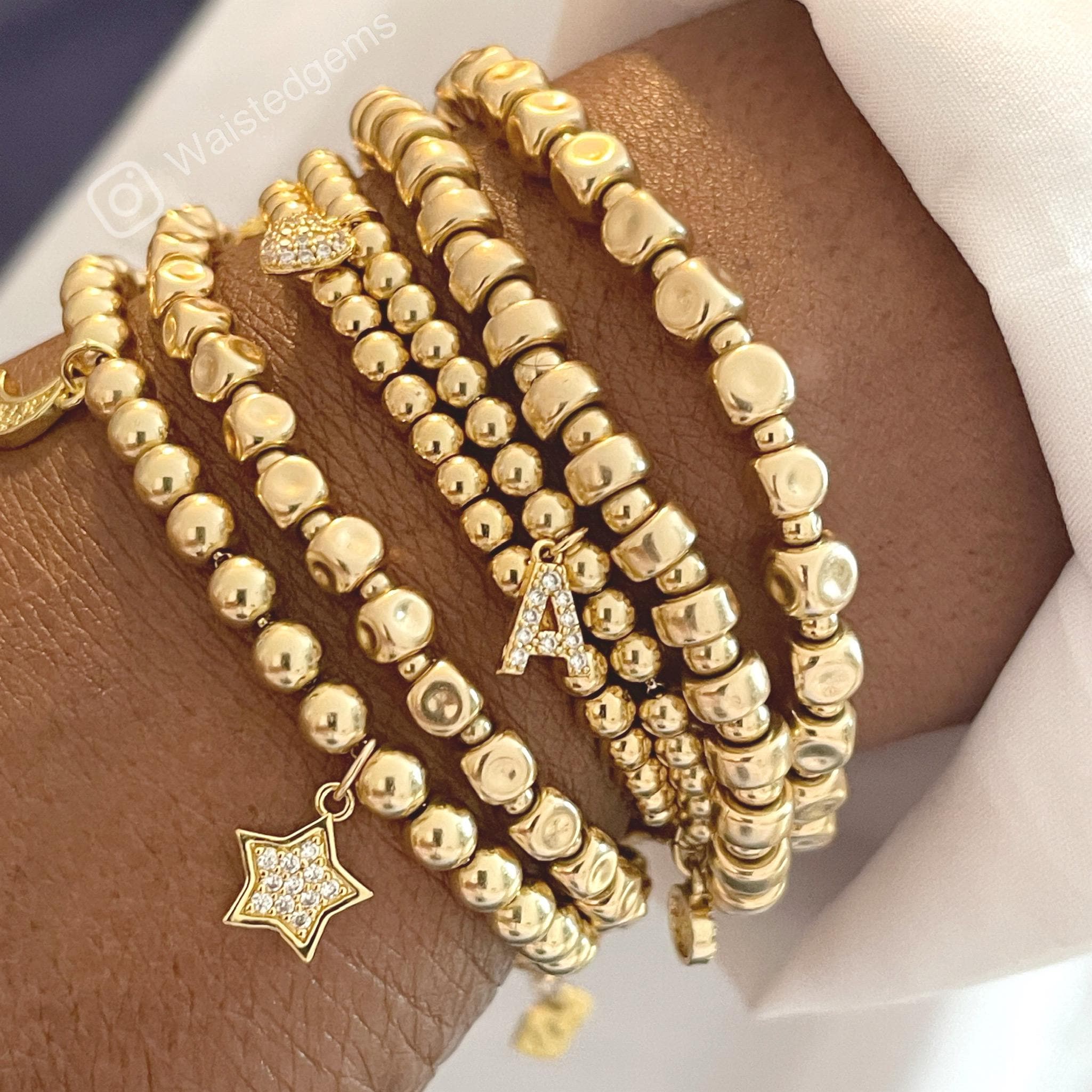 14k Gold Filled Bracelet – Initial Charm
