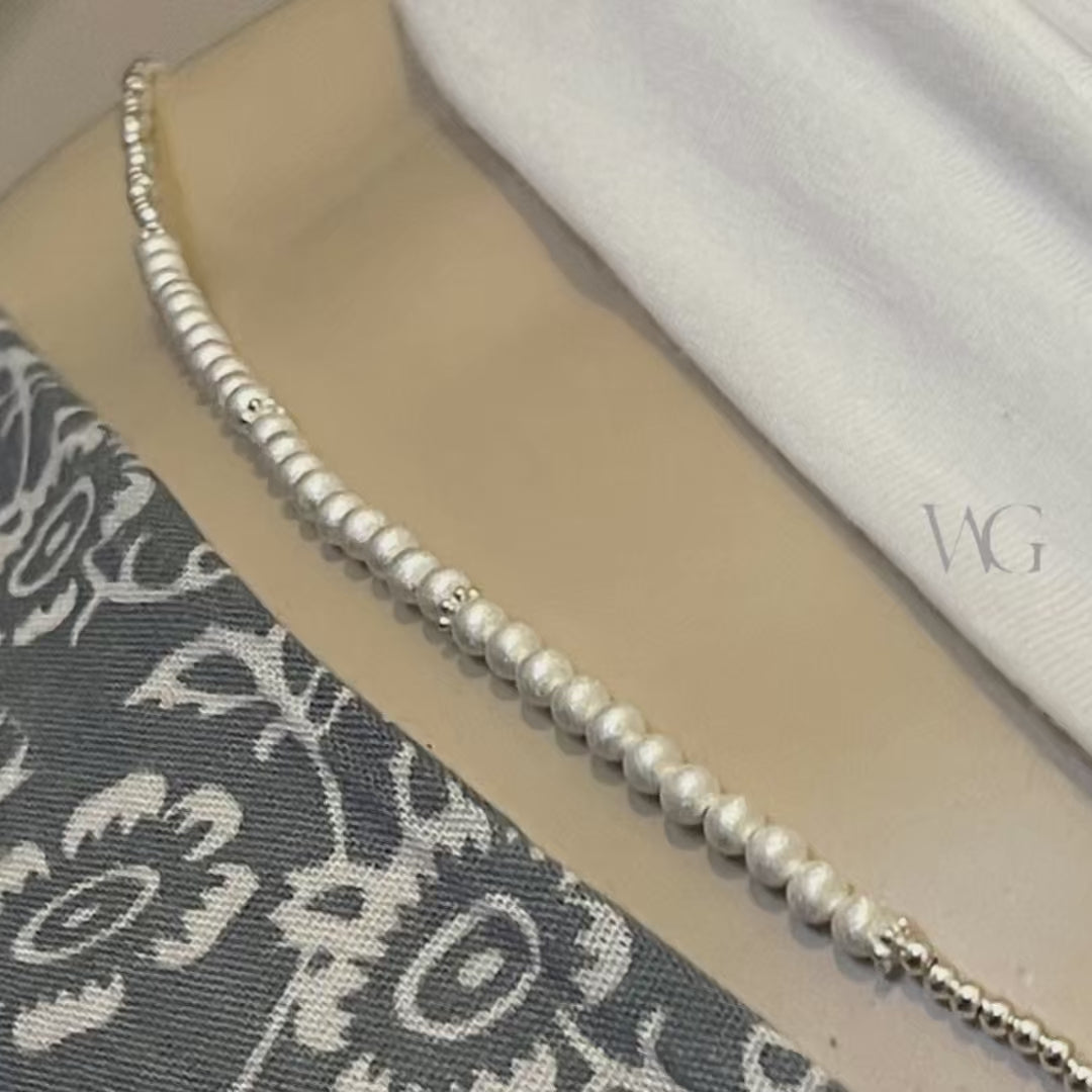 Sterling Silver Waist Beads – Sandblast Finish